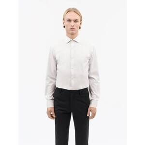 NEW TIGER OF SWEDEN adley c long sleeve formal shirt in white stone